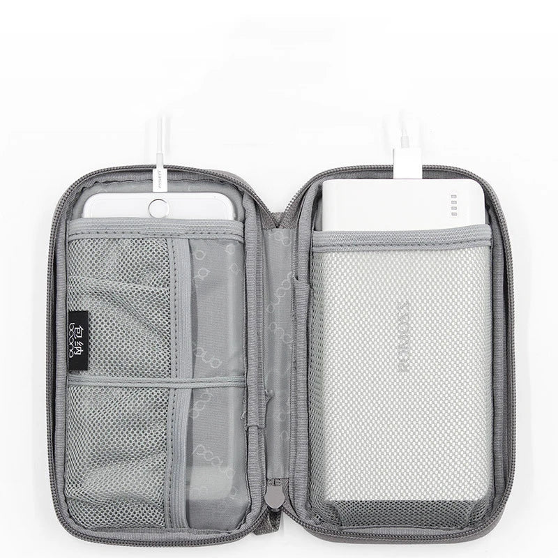 Tuuth Travel Electronics Organizer Bag Universal Cable Storage For Cables USB Charger Earphones