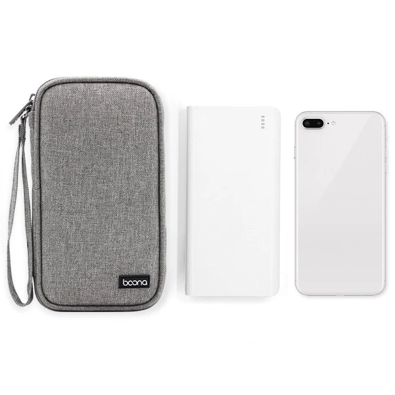 Tuuth Travel Electronics Organizer Bag Universal Cable Storage For Cables USB Charger Earphones