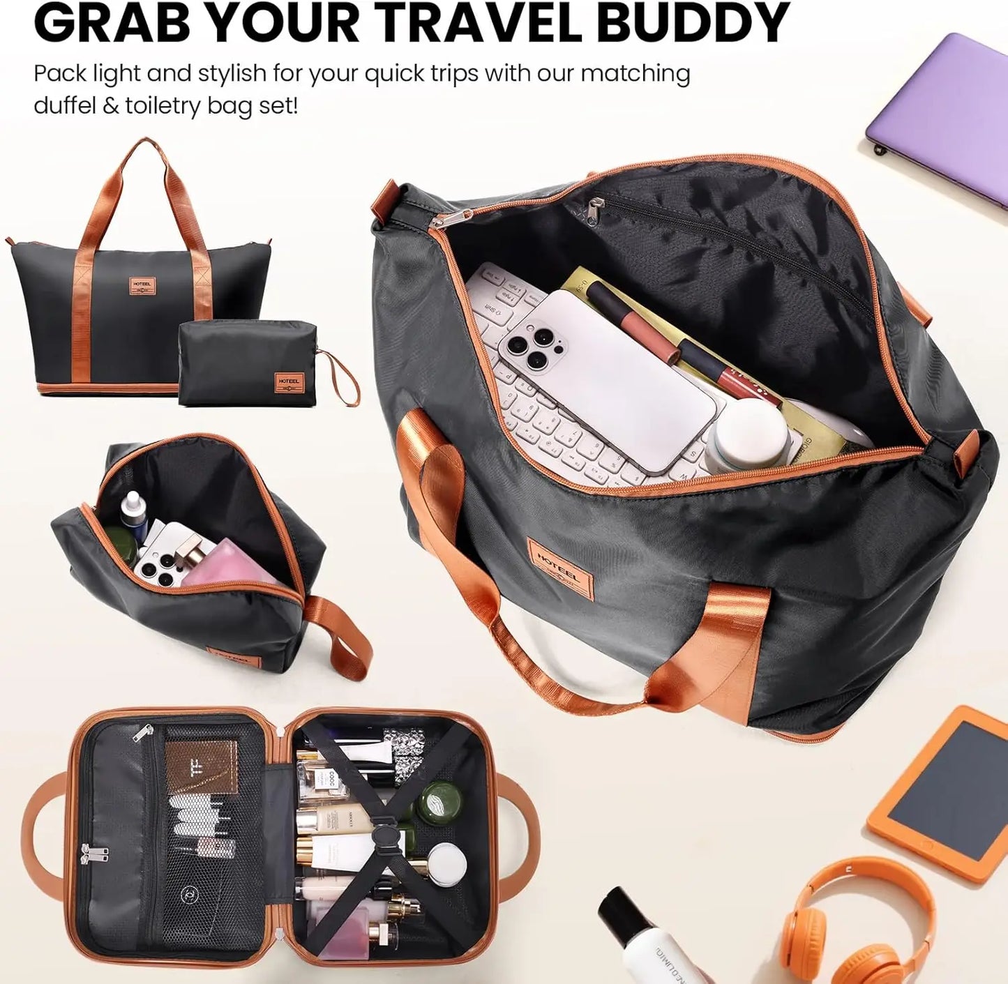 HOTEELCN Luggage Set Carry On ABS PC Hard Shell