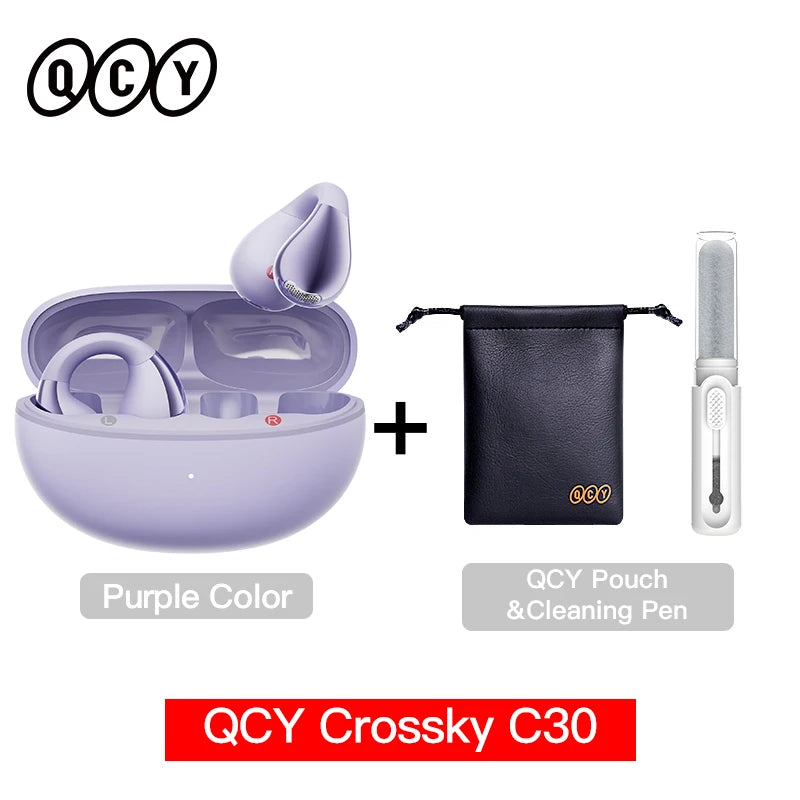 QCY Crossky C30 Open Ear Clip Wireless Bluetooth 5.4 Earbuds