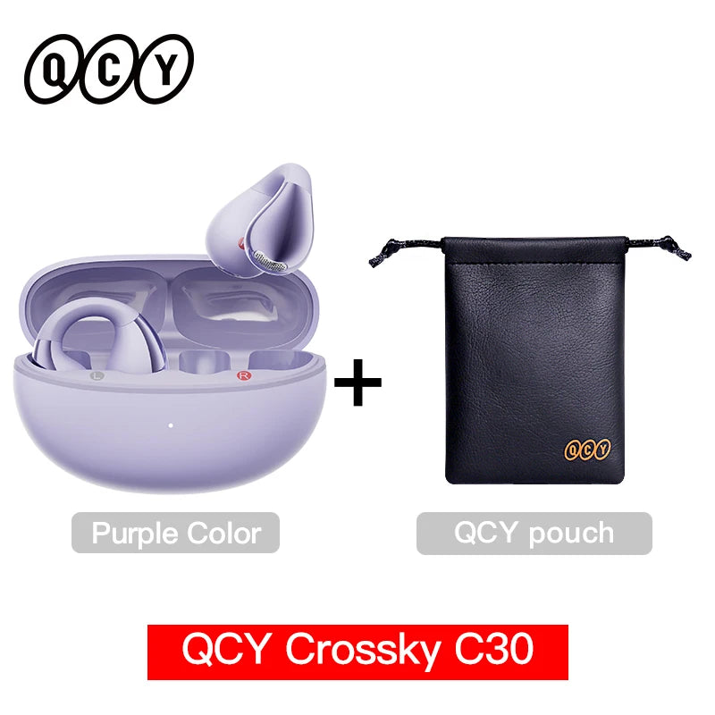 QCY Crossky C30 Open Ear Clip Wireless Bluetooth 5.4 Earbuds