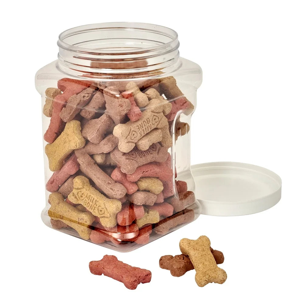 XMSJ Portable Treat Canister For Pets With Secure Screw On Lid And Stackable Design