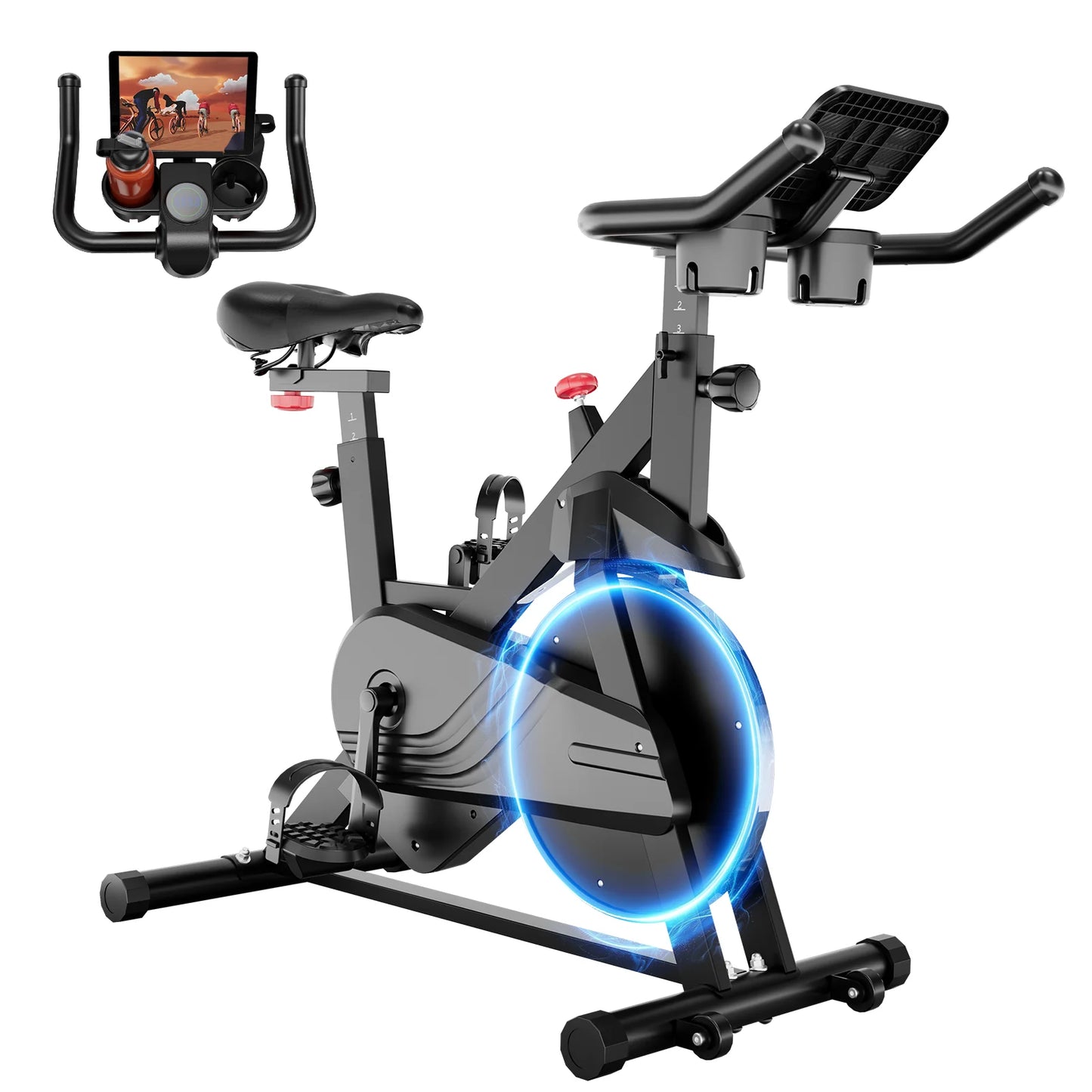 Superun 32 Level Magnetic Resistance Bluetooth Indoor Exercise Bike For Home Use Low Noise