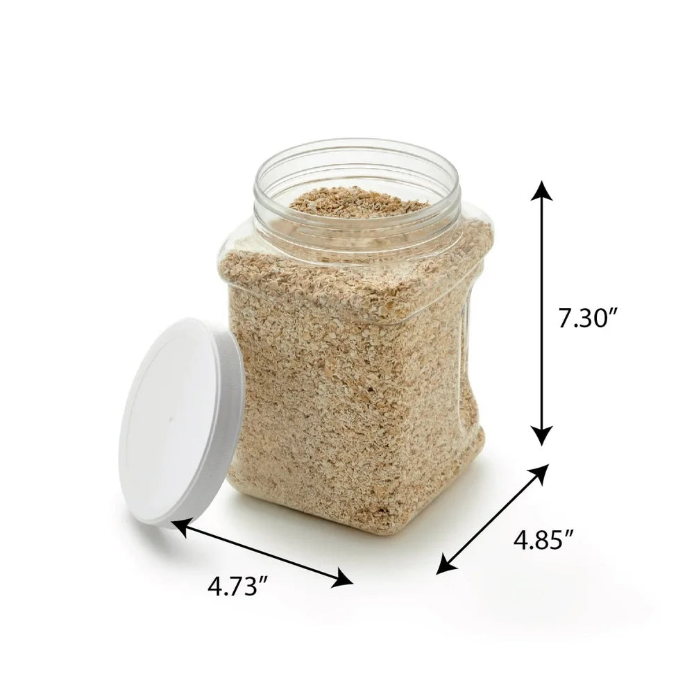 XMSJ Portable Treat Canister For Pets With Secure Screw On Lid And Stackable Design