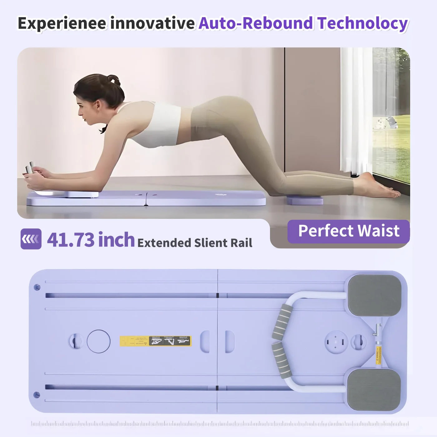 PilatesBoard AbCore Trainer Multifunctional Foldable Comprehensive FullBody Strength Performance Equipment