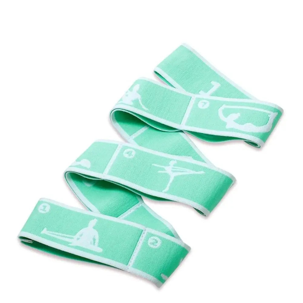 Yoga Stretching Belt And Resistance Bands Set For Home Pilates And Fitness Training