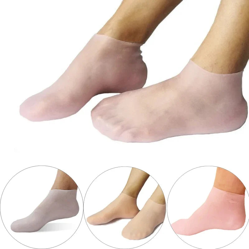 Dawndesslo Silicone Foot Care Socks Anti Cracking Hydrating Moisturizing Hydrogel