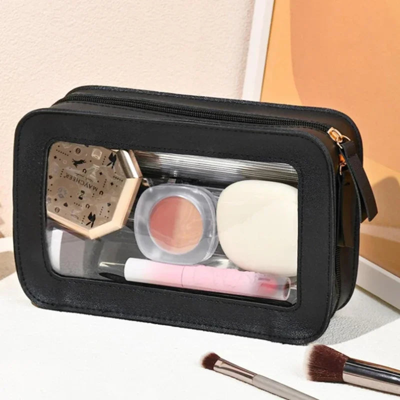 Outdoor Portable Waterproof Cosmetic Bag Transparent Toiletry Case For Travel And Outdoors