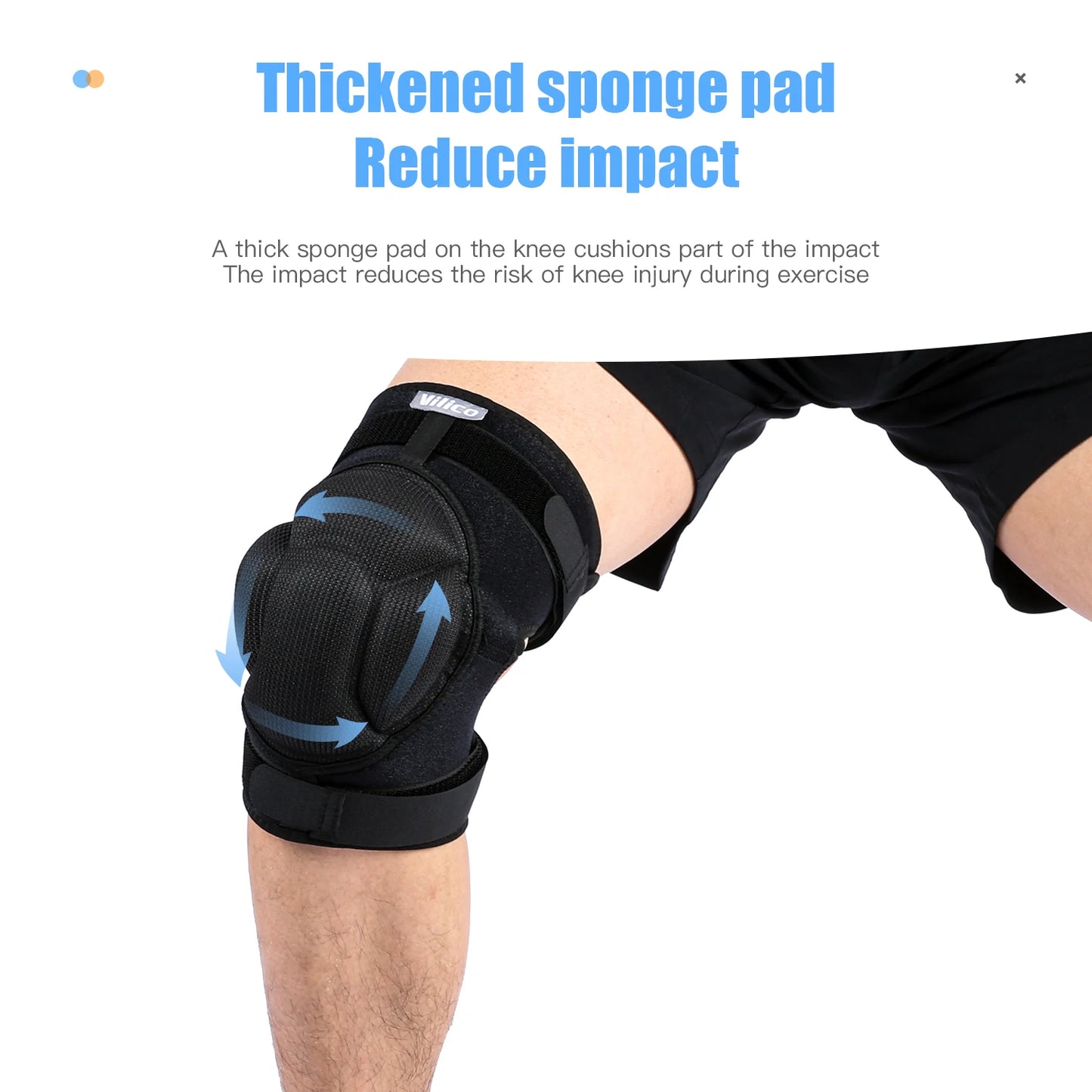 Fezrgea Pressure Strap Protection Knee Pads For Volleyball And Extreme Sports Protective Knee Support