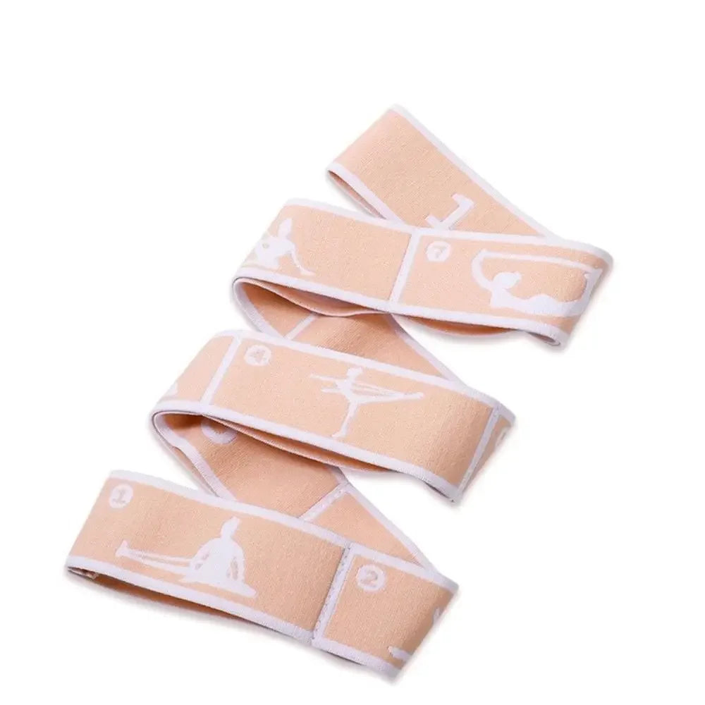 Yoga Stretching Belt And Resistance Bands Set For Home Pilates And Fitness Training