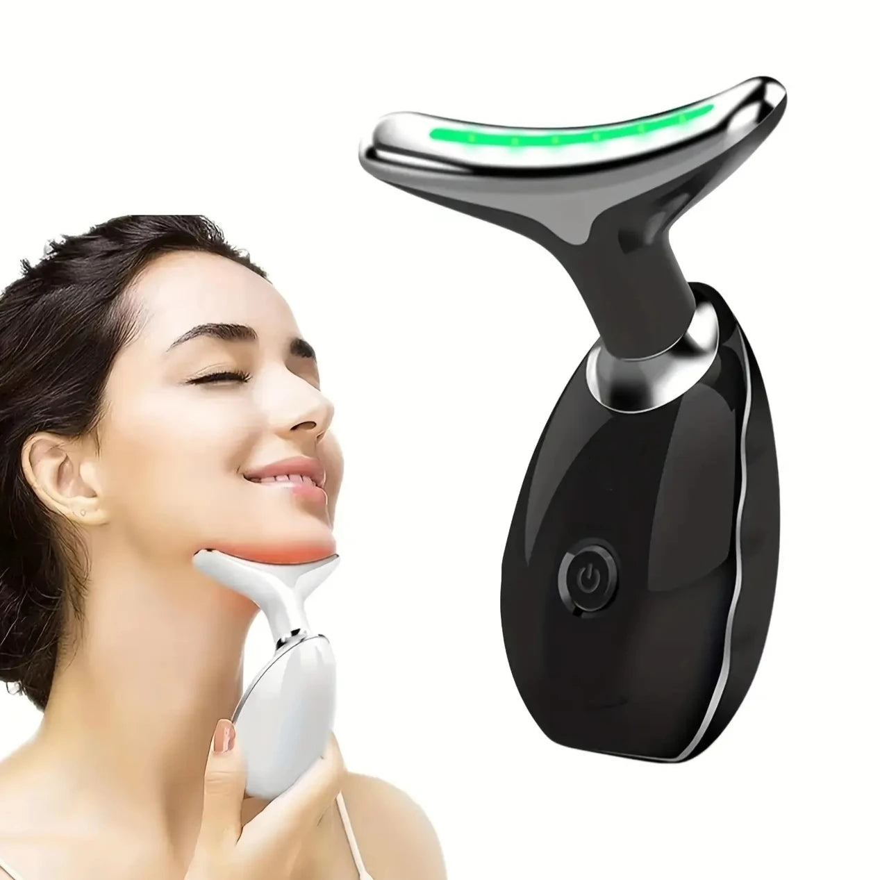 7LED Vibrating Neck and Face Massager USB Charging