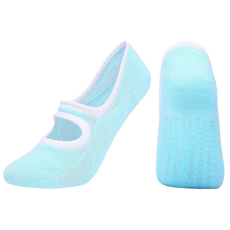 Women Bandage Yoga Socks Anti Slip Quick Dry Damping For Pilates Ballet Fitness Breathable Gym Sports