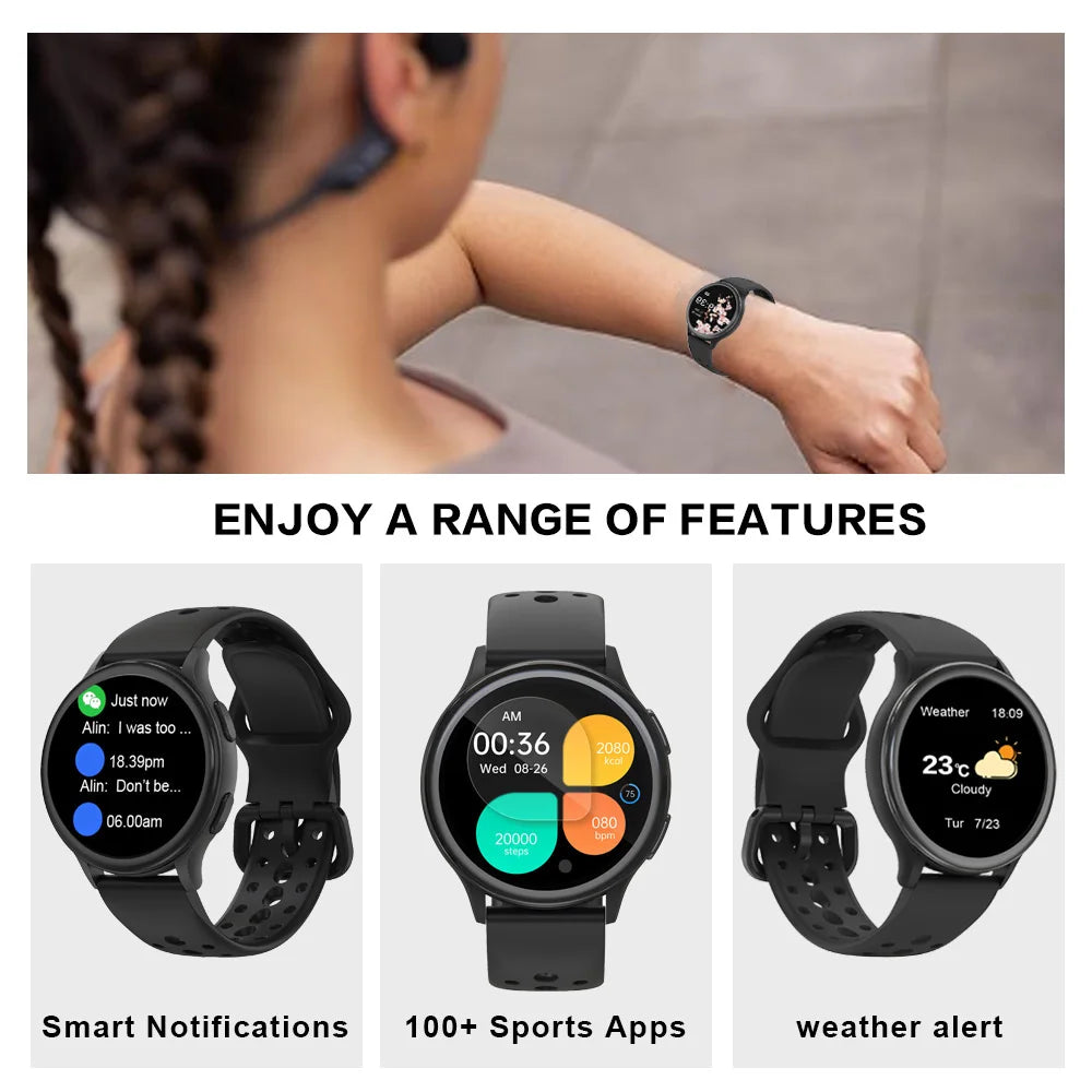 Anyloop Smartwatch For Women With 400+ Watch Faces Fitness Tracker For iPhone Android