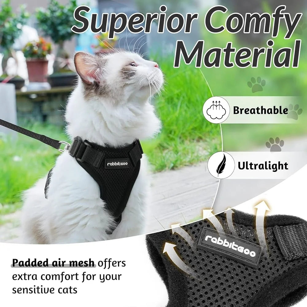 Fujian Escape Proof Cat Harness And Leash Breathable Vest