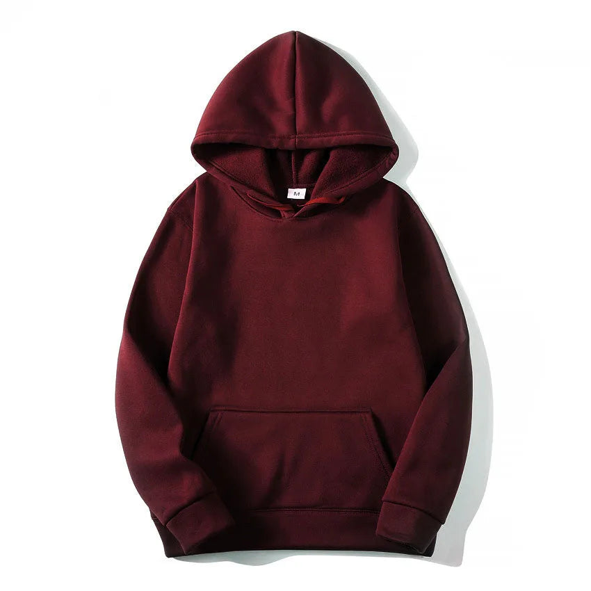 CN Hooded Sweatshirt Men Casual Knit Hoodie