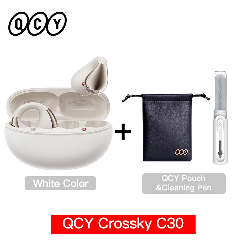 QCY Crossky C30 Open Ear Clip Earphones Wireless Bluetooth 5.4 Sports TWS Earbuds