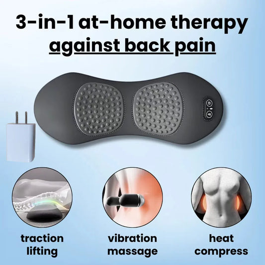 Soothe 3 In 1 Back Massager Waist Pillow For Sleep Relief