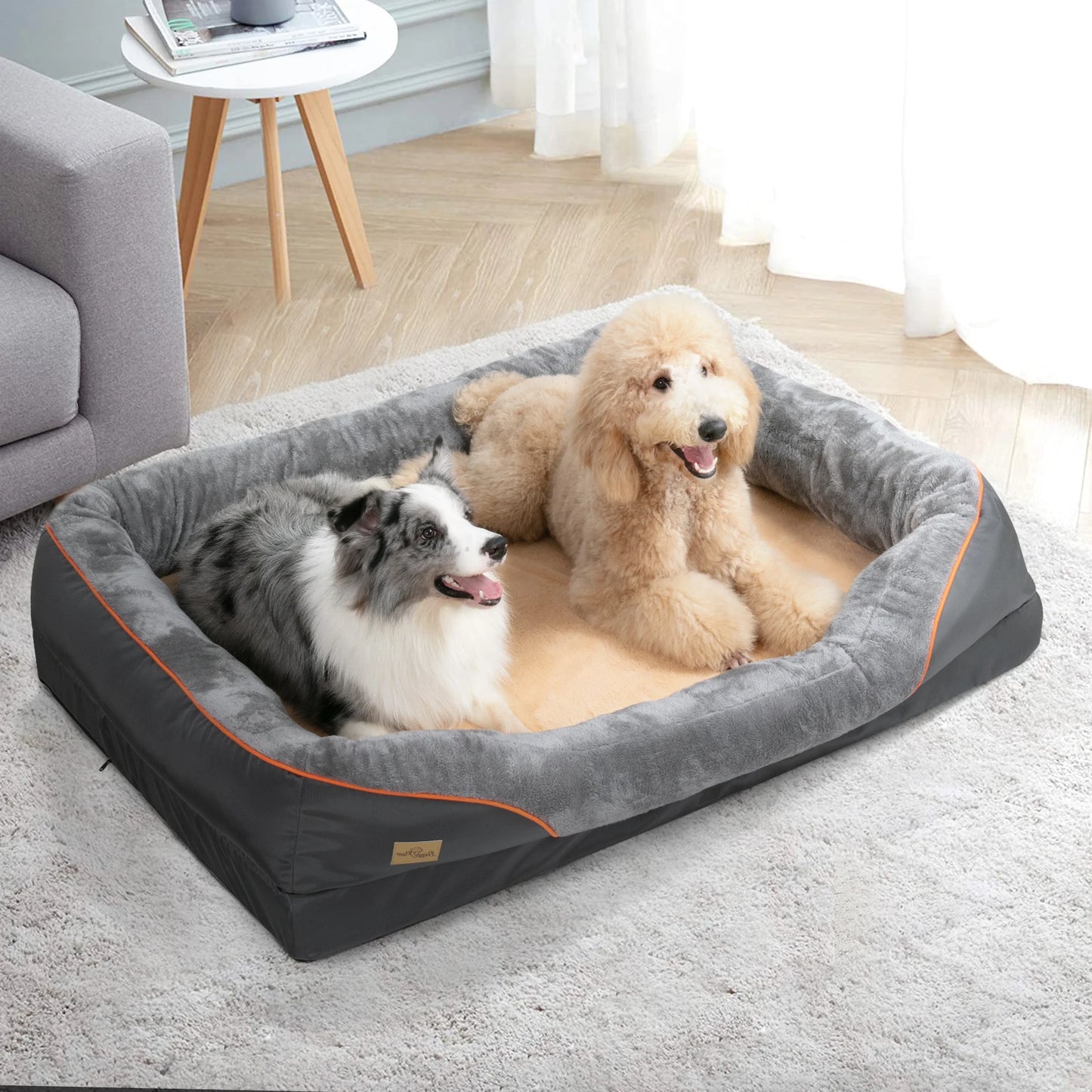 Bingopawcn Dog Bed Soft Anti Allergy Warm Fleece Washable