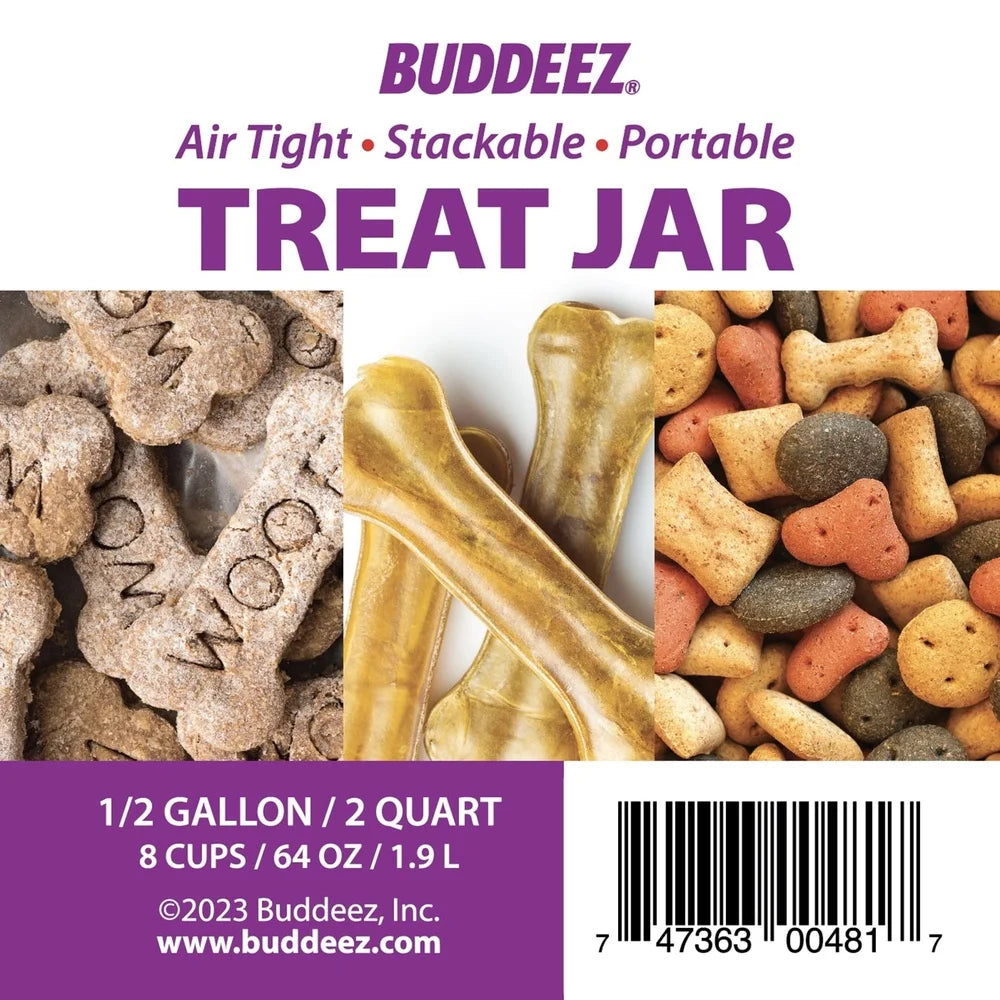 XMSJ Portable Treat Canister For Pets With Secure Screw On Lid And Stackable Design