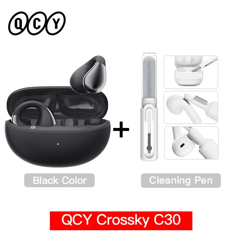 QCY Crossky C30 Open Ear Clip Wireless Bluetooth 5.4 Earbuds