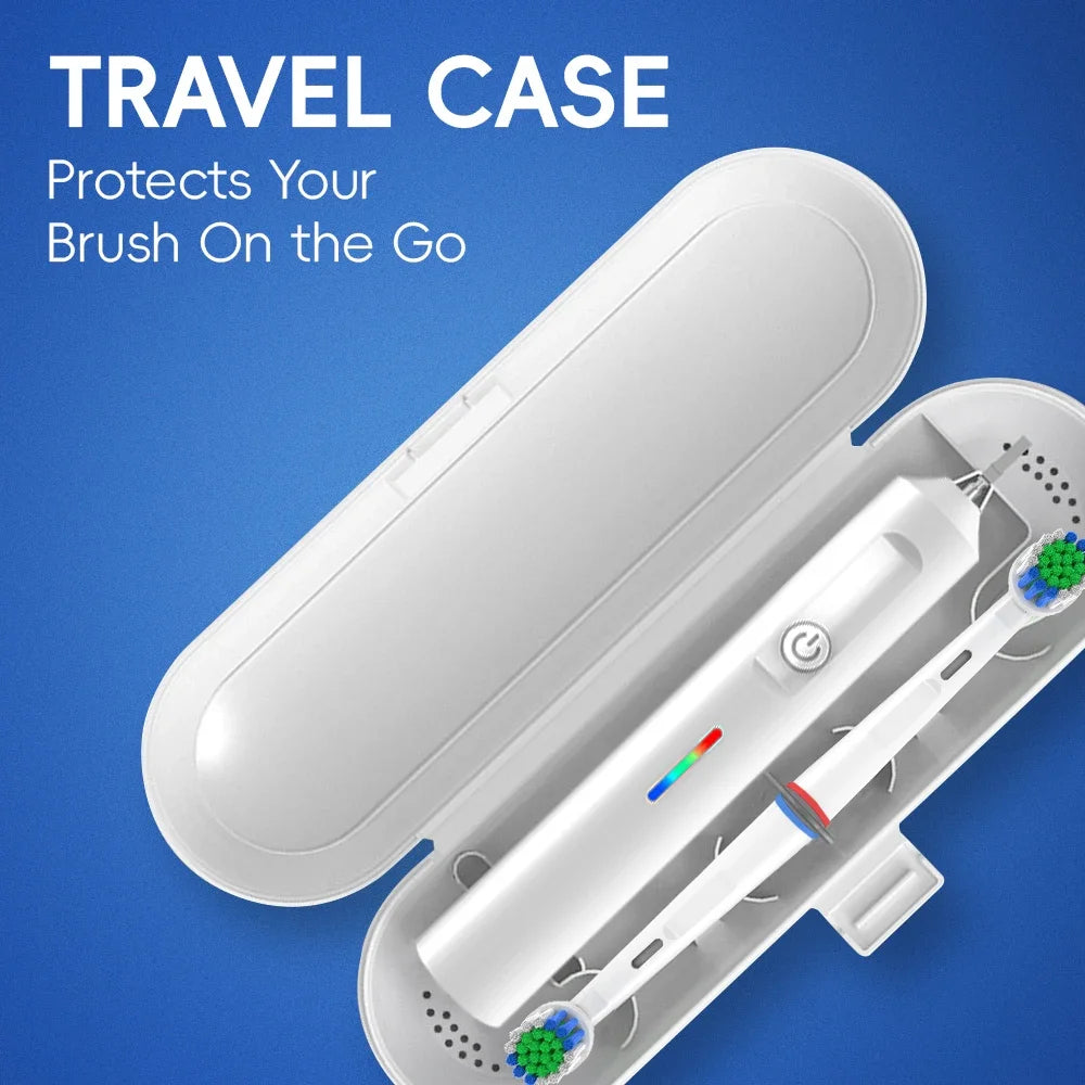 Bristle Smart Rotating Electric Toothbrush With Rounded Head Rechargeable System