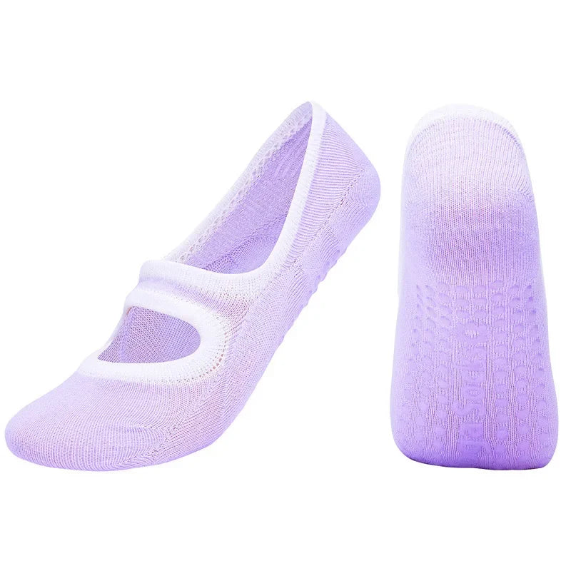 Women Bandage Yoga Socks Anti Slip Quick Dry Damping For Pilates Ballet Fitness Breathable Gym Sports