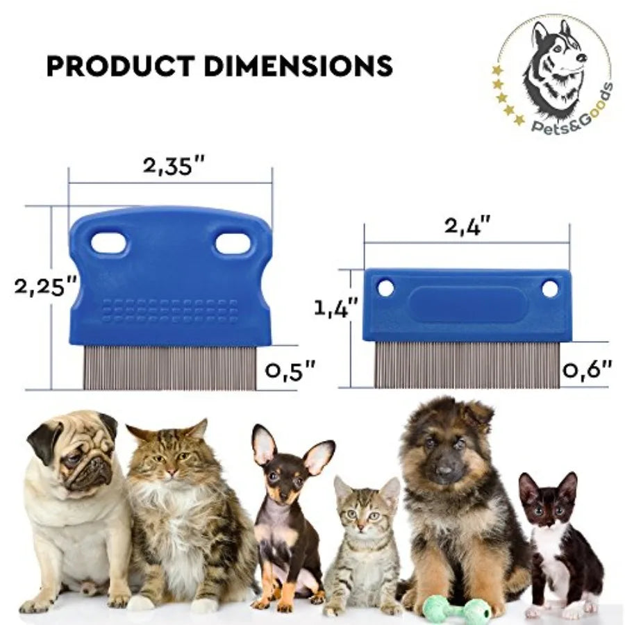 Hign-concerned Dog Grooming Comb Tear Stain Remover Gentle Eye Crust Cleaner For Daily Pet Care Set Of 2