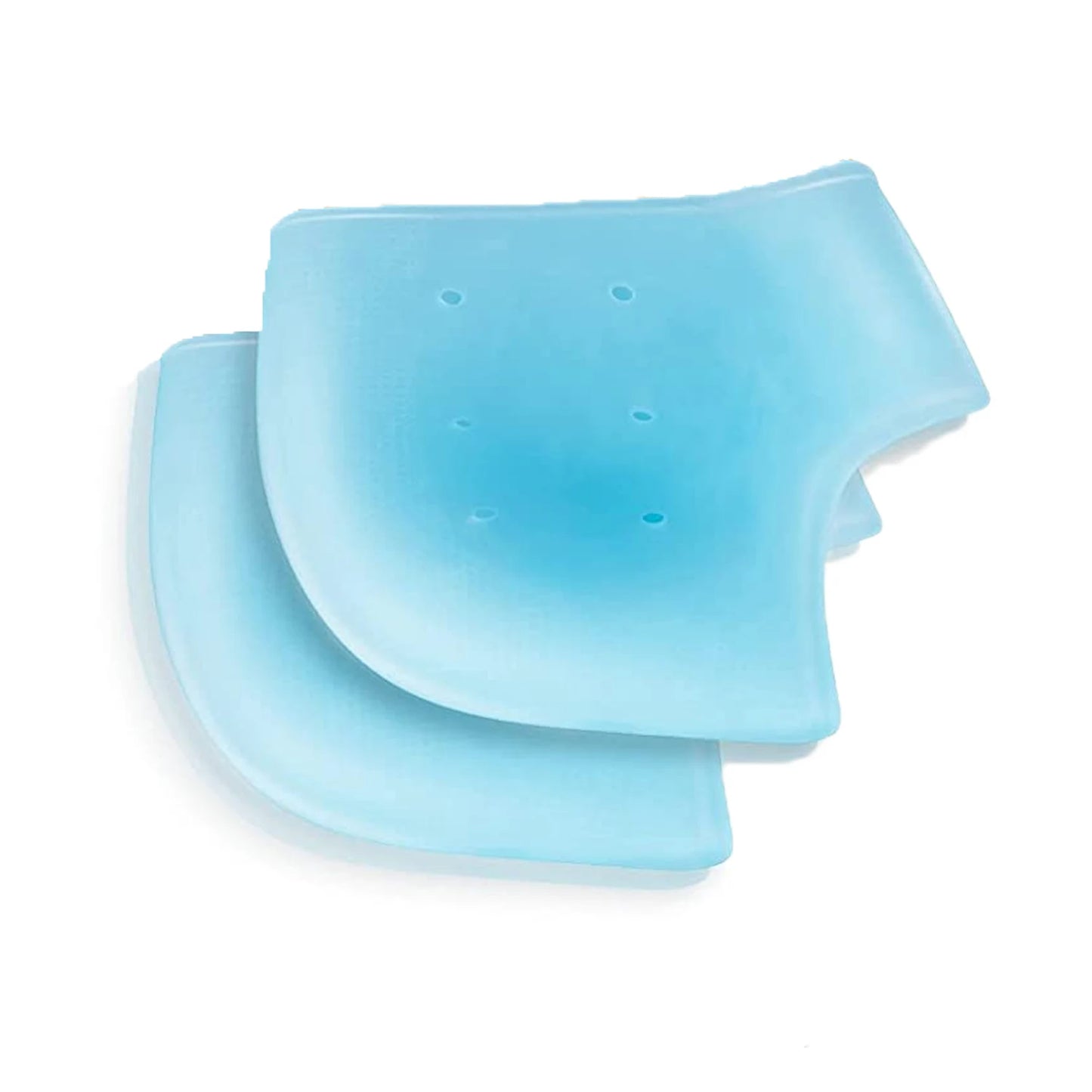 LSHOW Silicone Heel Protectors Gel Cushions 2 Pack For Cracked Heels Foot Care Plantar Fasciitis Relief