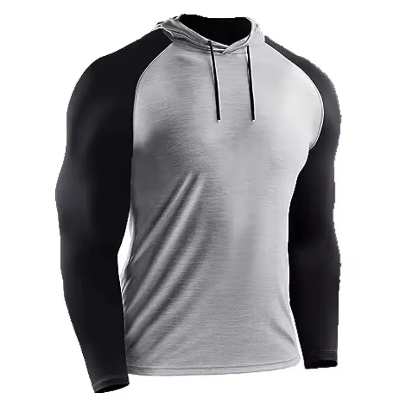 Sport Hooded Jacket Men Gym Fitness Sweatshirt Sportswear