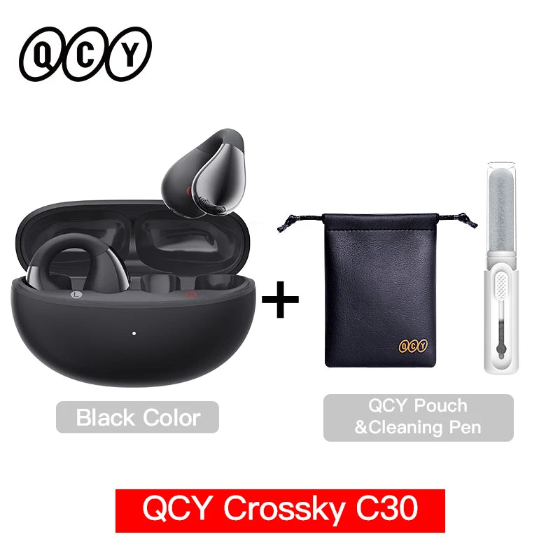 QCY Crossky C30 Open Ear Clip Wireless Bluetooth 5.4 Earbuds