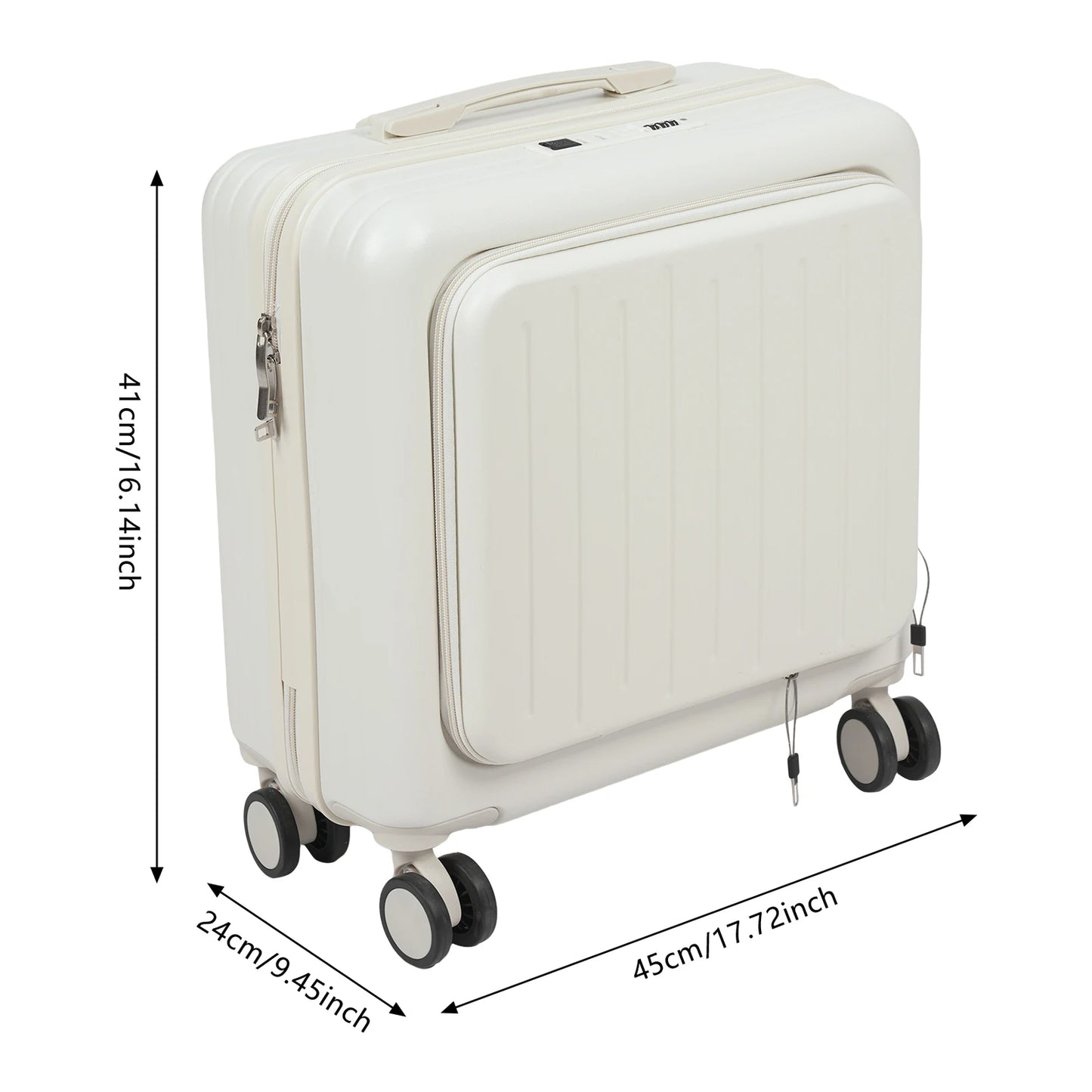 Sichuan Luggage Boarding Suitcase With USB Port And Cup Holder
