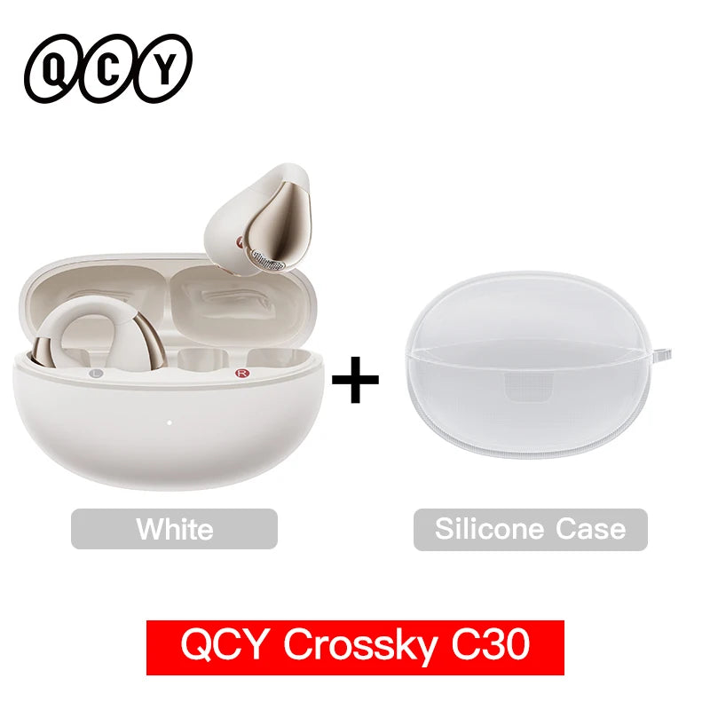 QCY Crossky C30 Open Ear Clip Wireless Bluetooth 5.4 Earbuds