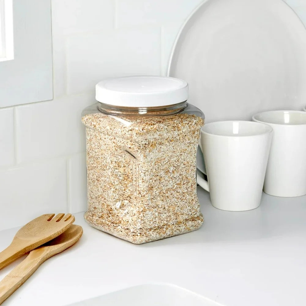 XMSJ Portable Treat Canister For Pets With Secure Screw On Lid And Stackable Design