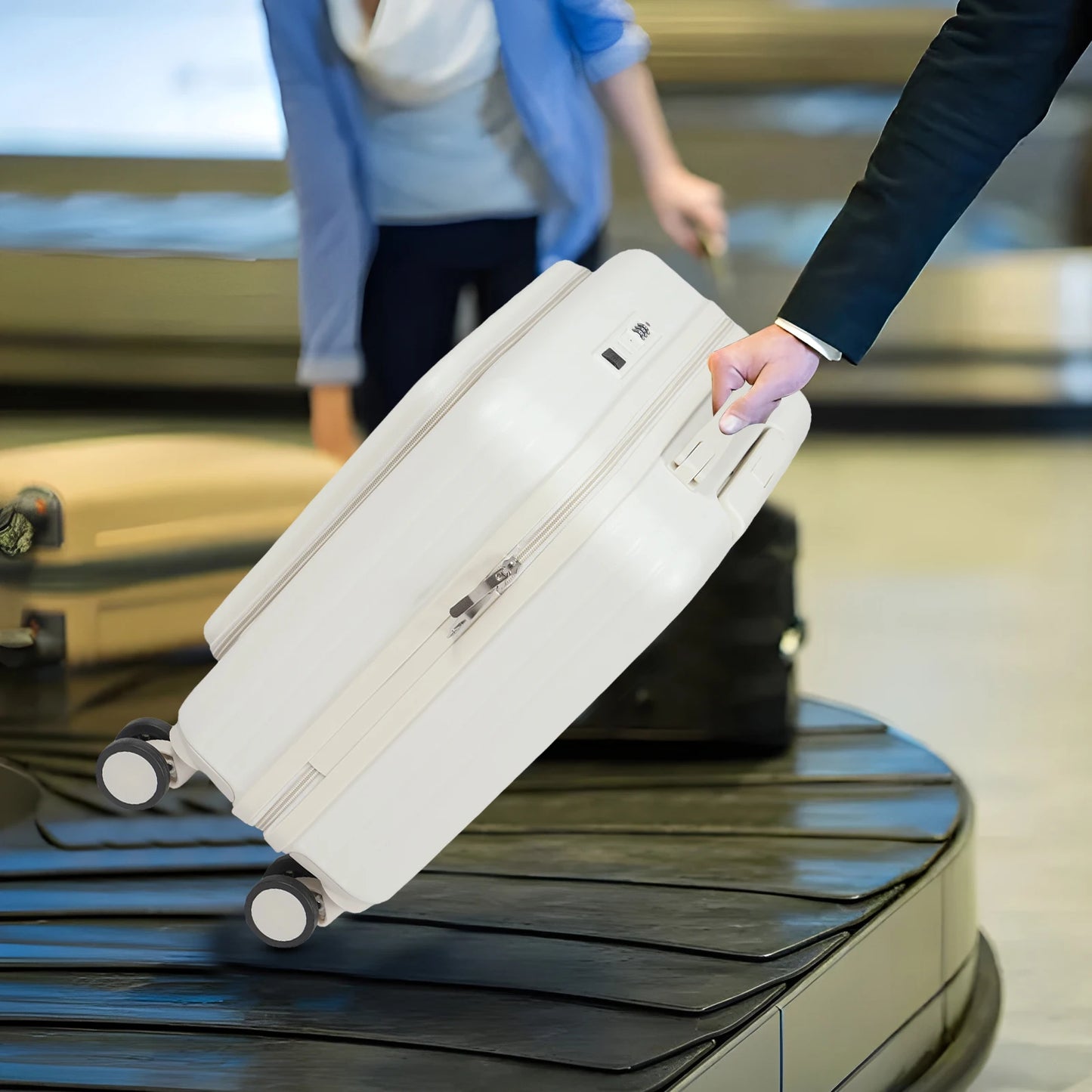Sichuan Luggage Boarding Suitcase With USB Port And Cup Holder