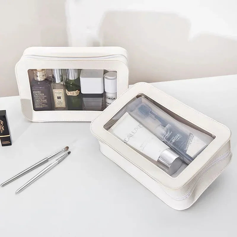 Outdoor Portable Waterproof Cosmetic Bag Transparent Toiletry Case For Travel And Outdoors