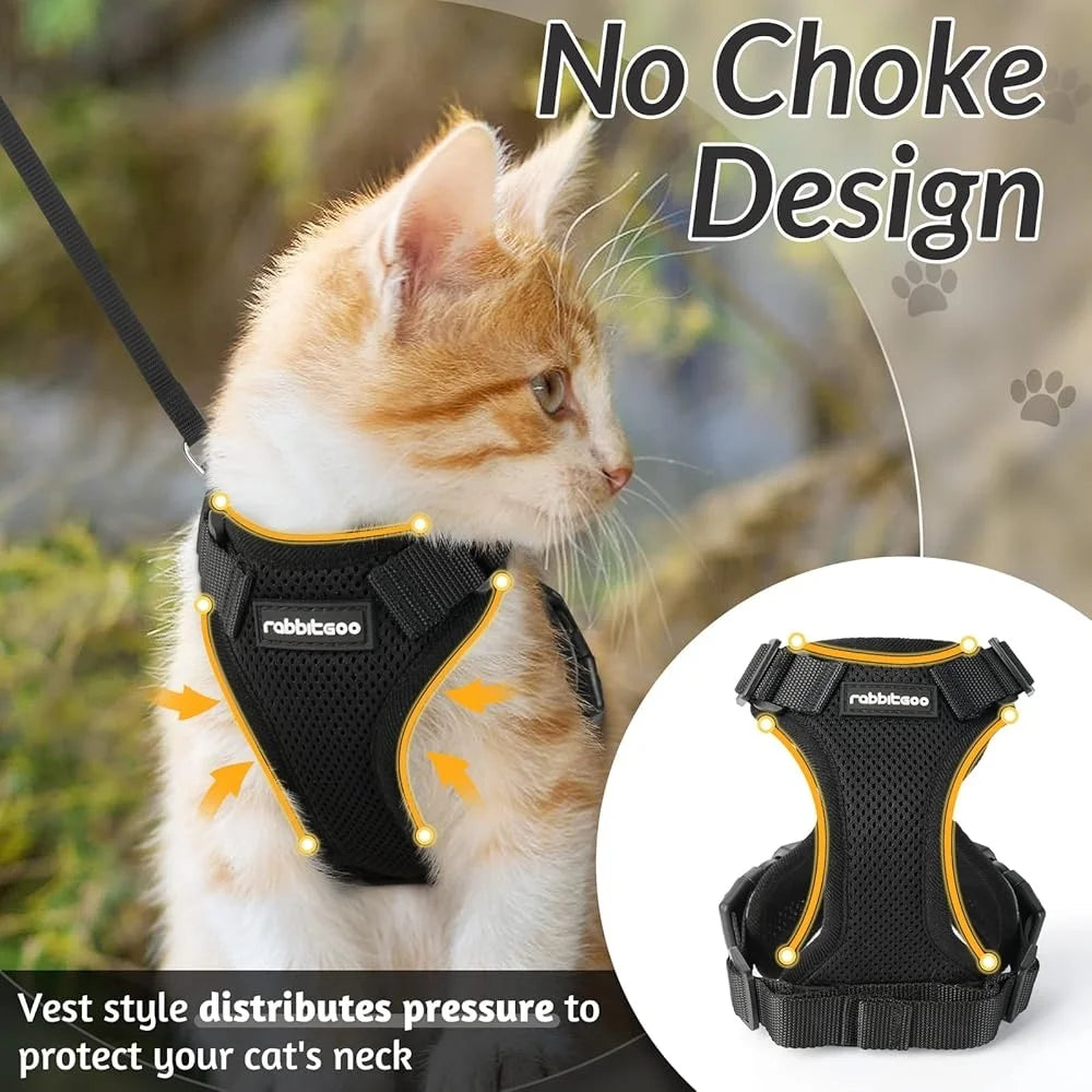 Fujian Escape Proof Cat Harness And Leash Breathable Vest
