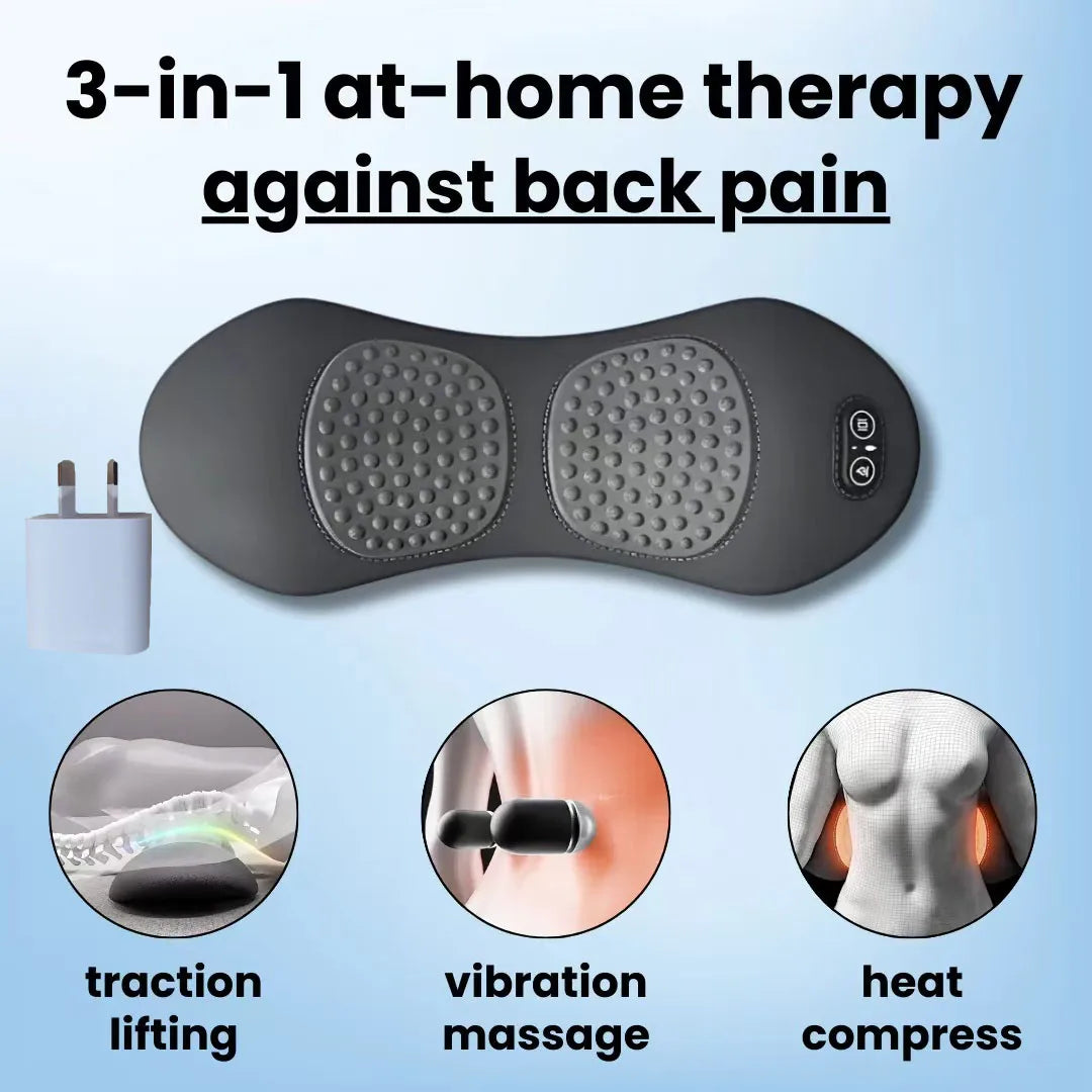 Soothe 3 In 1 Back Massager Waist Pillow For Sleep Relief
