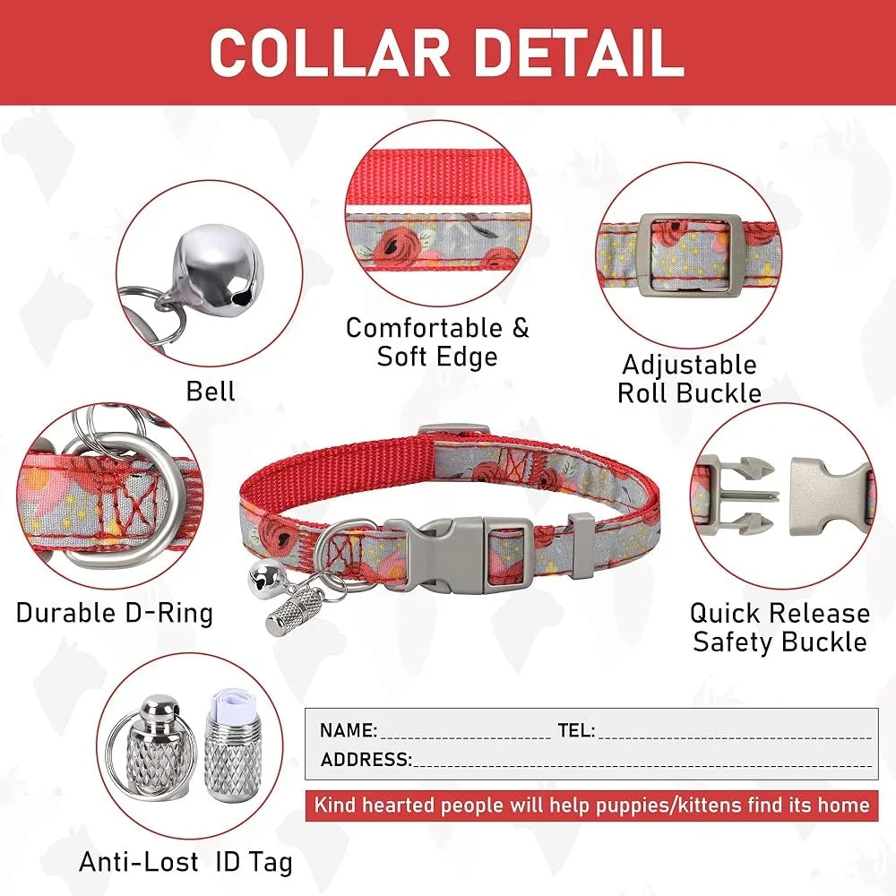 Fujian Dog Harness Collar Leash Set Reflective Step In