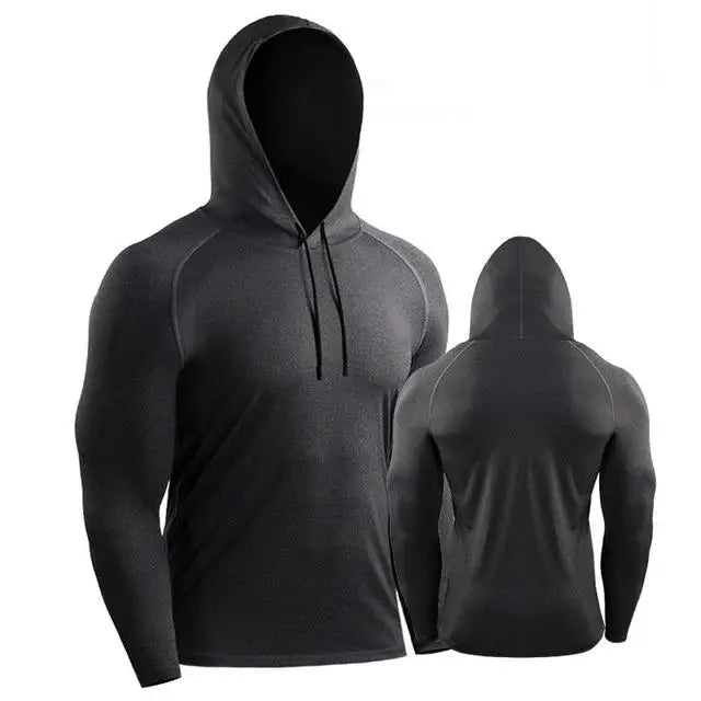 Sport Hooded Jacket Men Gym Fitness Sweatshirt Sportswear