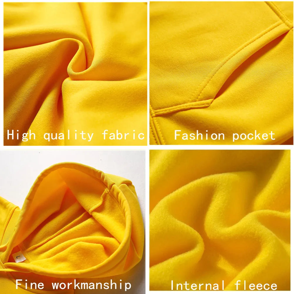 CN Hooded Sweatshirt Men Casual Knit Hoodie