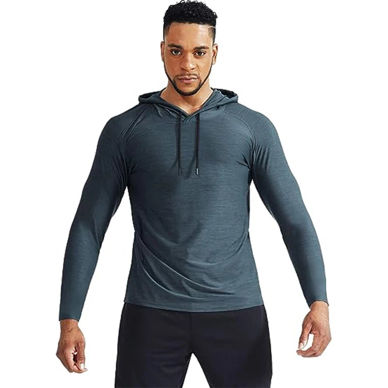 Sport Hooded Jacket Men Gym Fitness Sweatshirt Sportswear