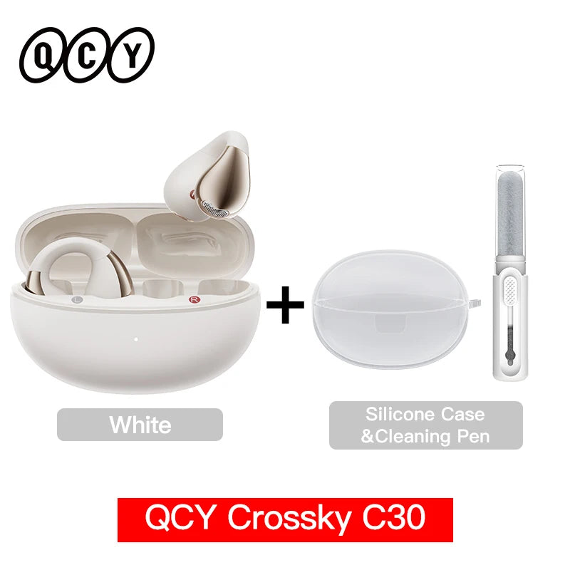 QCY Crossky C30 Open Ear Clip Wireless Bluetooth 5.4 Earbuds