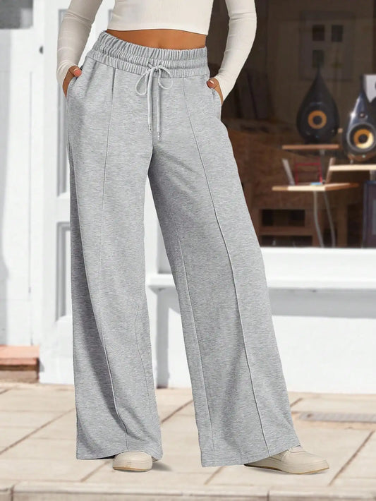 Women's UltraBreathable HighWaist WideLeg Athletic LoungePants WithPockets PerformanceFabric MoistureWicking ComfortFit