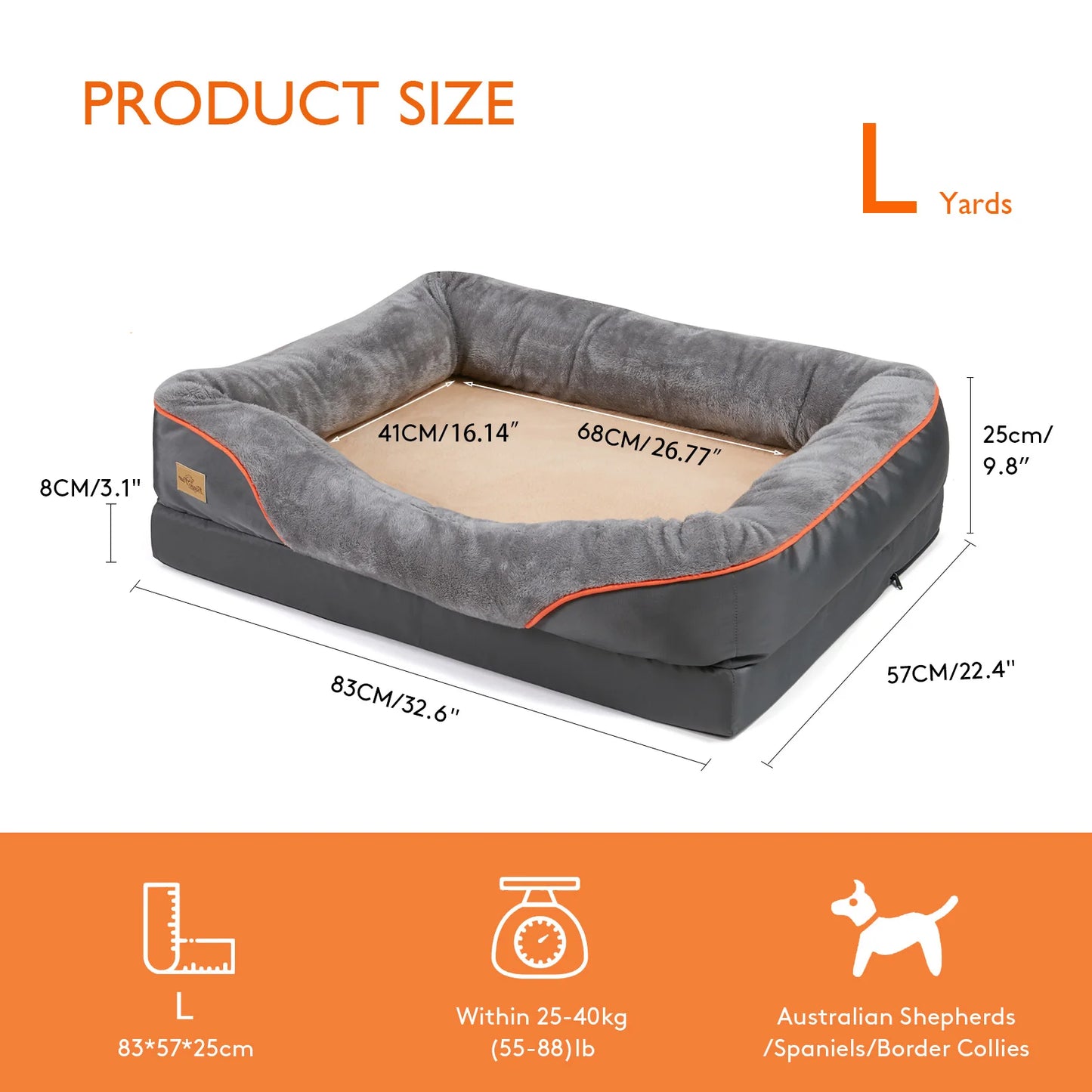Bingopawcn Dog Bed Soft Anti Allergy Warm Fleece Washable