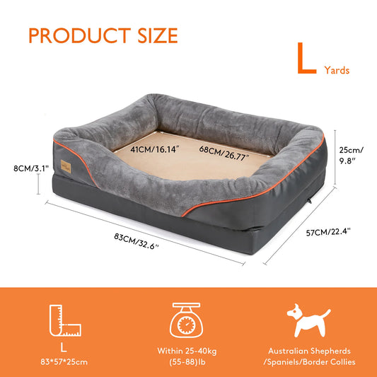 Bingopawcn Dog Bed Soft Anti Allergy Warm Fleece Washable